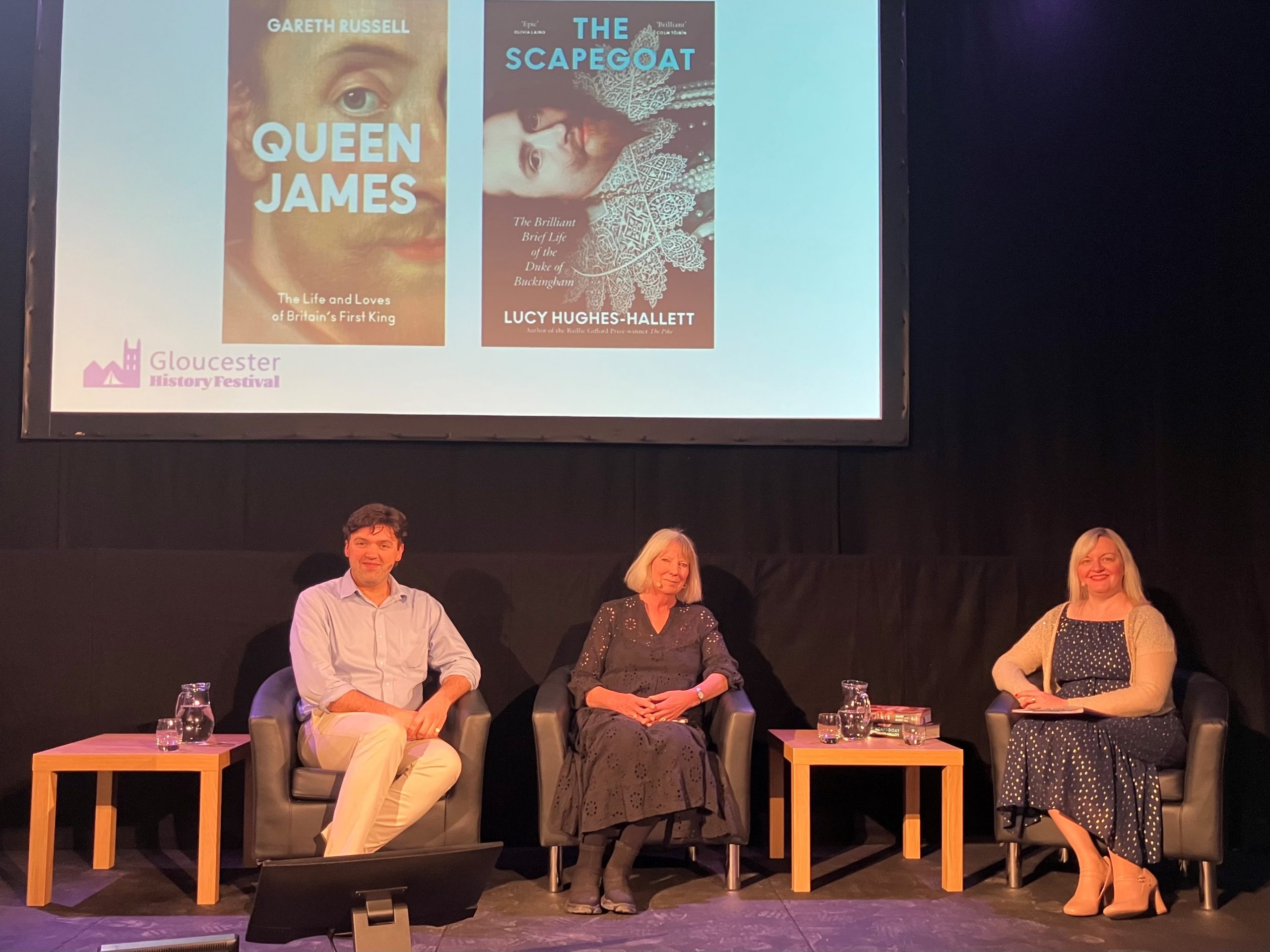 Gareth Russell & Lucy Hughes-Hallett at Gloucester History Fest Winter Warmer