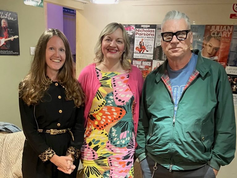 Backstage at a Rossiter Books event