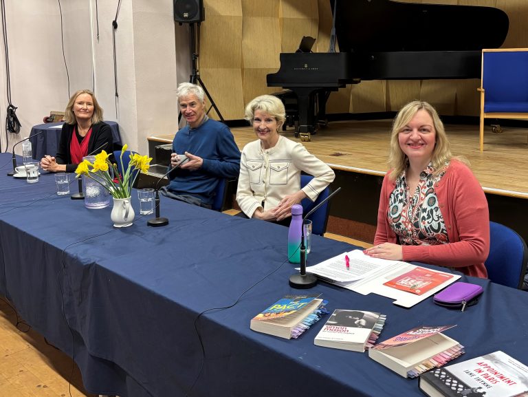 Chairing a crime fiction panel at Portsmouth Book Festival